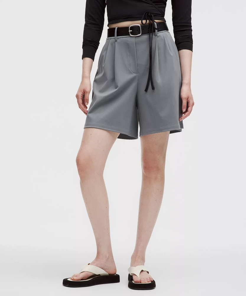 Daydrift Pleated High-Rise Short 7" | Women's Shorts