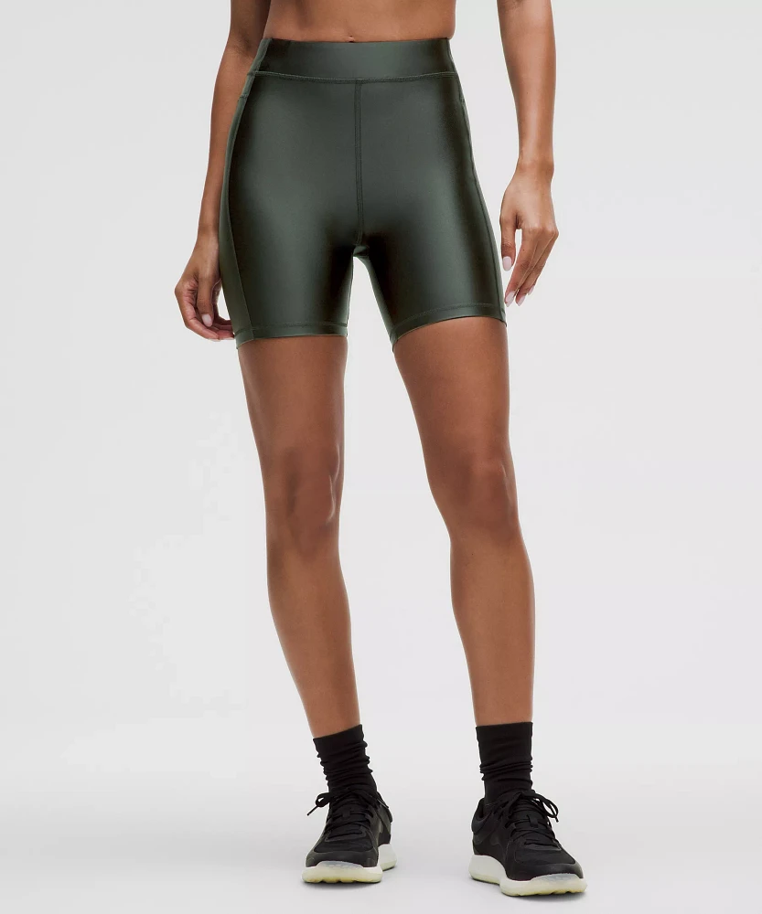 Satin Shine High-Rise Short 6" | Women's Shorts