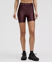 Satin Shine High-Rise Short 6" | Women's Shorts