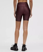 Satin Shine High-Rise Short 6" | Women's Shorts