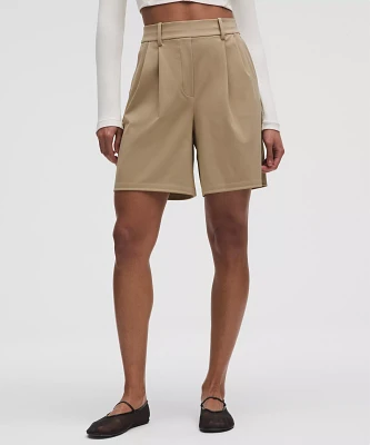 Daydrift Pleated High-Rise Short 7" | Women's Shorts