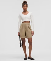 Daydrift Pleated High-Rise Short 7" | Women's Shorts