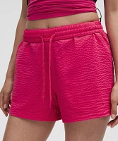 Grid-Texture Relaxed High-Rise Hiking Short 4" | Women's Shorts