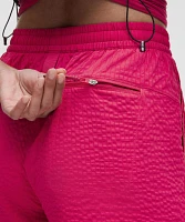 Grid-Texture Relaxed High-Rise Hiking Short 4" | Women's Shorts