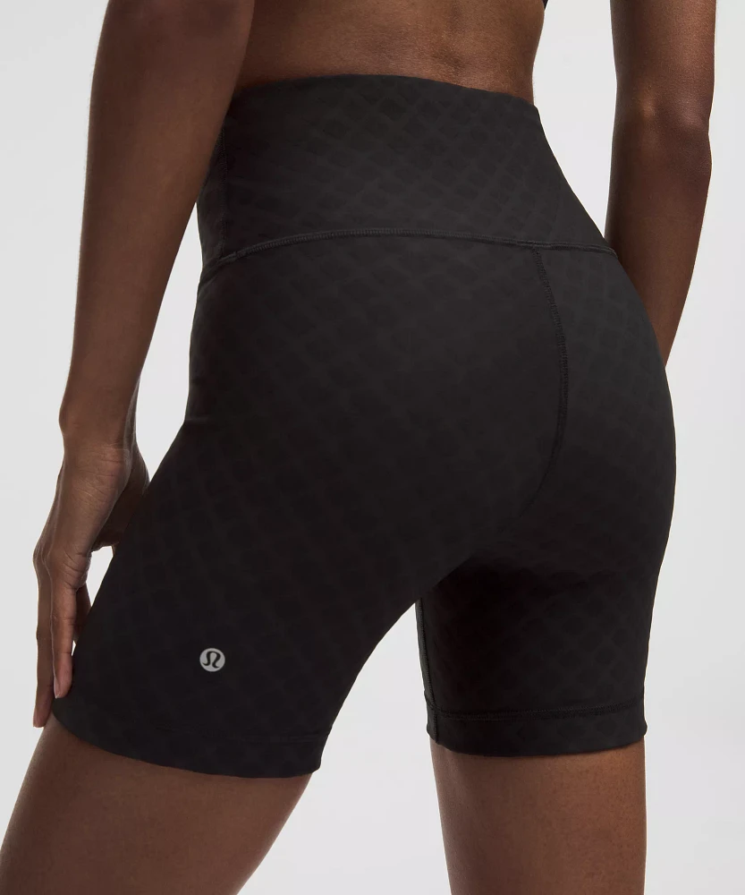 3D Jacquard Diamond Train High-Rise Short 6" | Women's Shorts