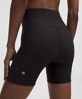 3D Jacquard Diamond Train High-Rise Short 6" | Women's Shorts
