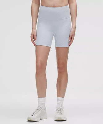3D Jacquard Diamond Train High-Rise Short 6" | Women's Shorts