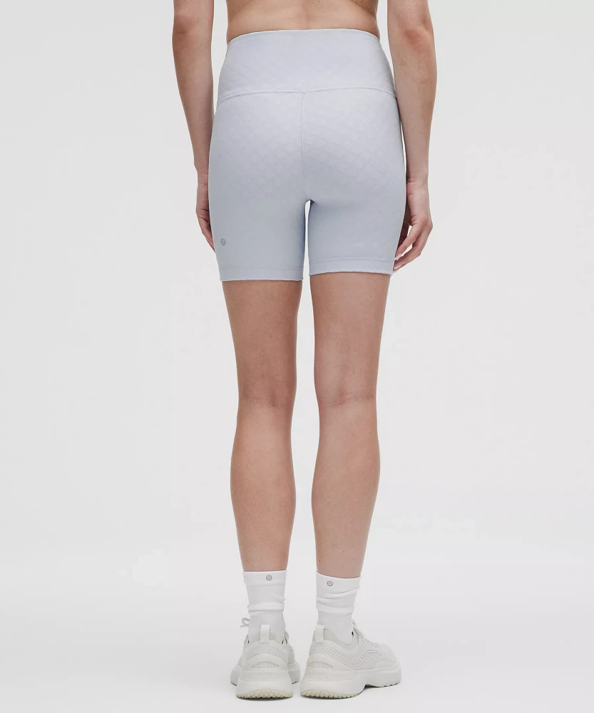 3D Jacquard Diamond Train High-Rise Short 6" | Women's Shorts