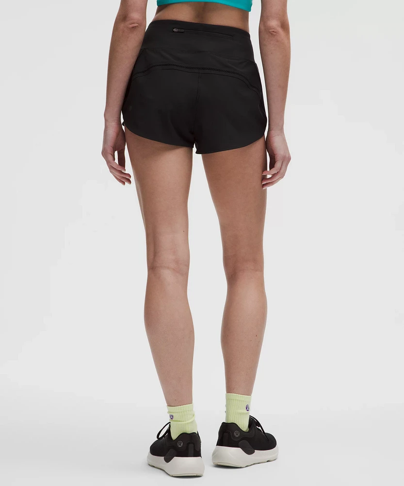 Speed Up High-Rise Mesh Vent Short 2.5" *Lace Trim | Women's Shorts