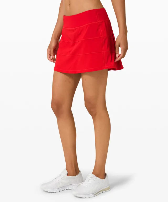 lululemon athletica, Skirts, Lululemon Track Attack Skirt Size In Love Red  Twin Stripe Love Red Vvguc