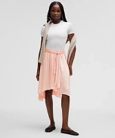 Midi-Length Satin Wrap Skirt | Women's Skirts