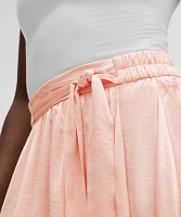 Midi-Length Satin Wrap Skirt | Women's Skirts