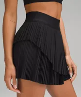 Tiered Pleats High-Rise Tennis Skirt | Women's Skirts