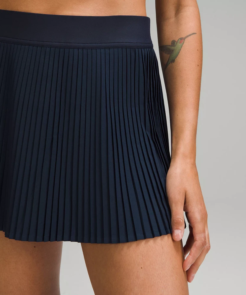 Varsity High-Rise Pleated Tennis Skirt | Women's Skirts