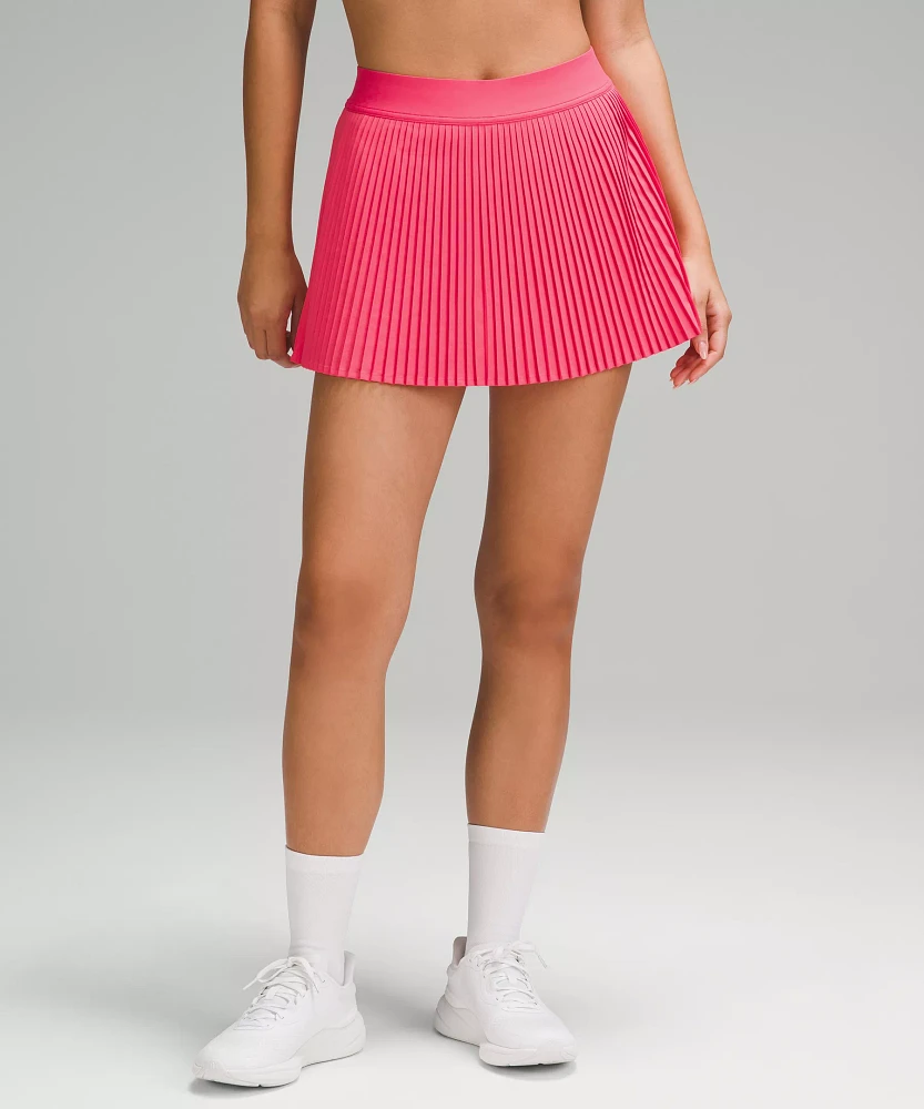 Varsity High-Rise Pleated Tennis Skirt | Women's Skirts