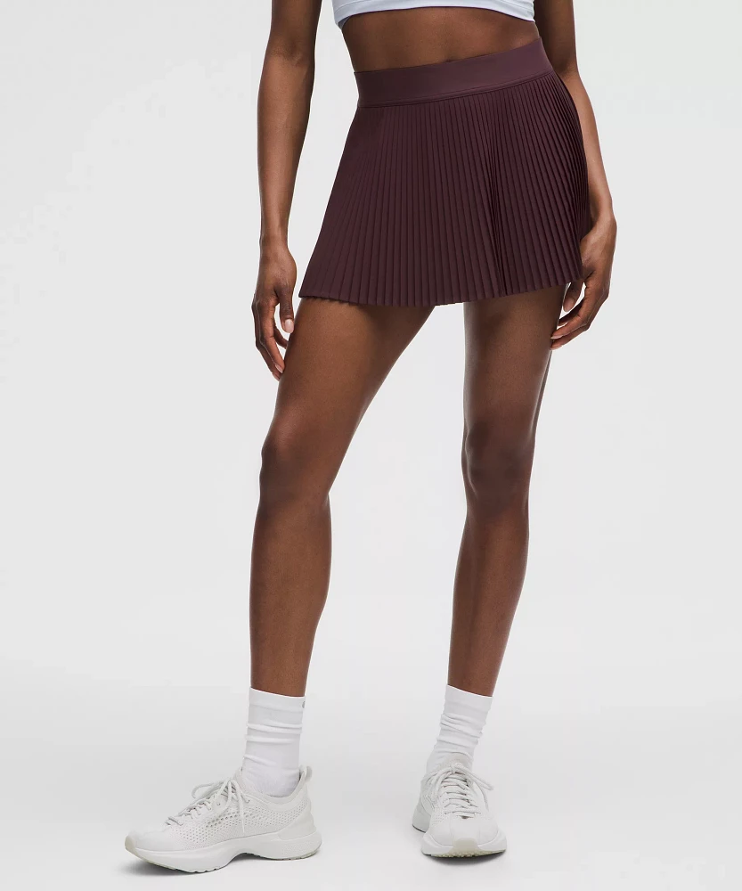 Varsity High-Rise Pleated Tennis Skirt | Women's Skirts