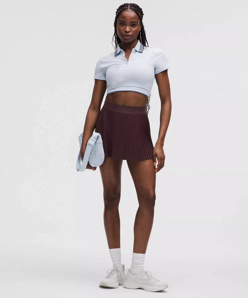 Varsity High-Rise Pleated Tennis Skirt | Women's Skirts