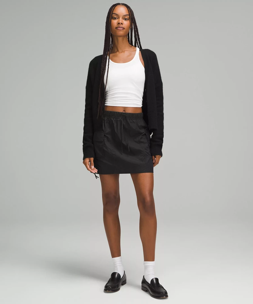 Nylon Cargo Mini Skirt | Women's Skirts