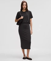 Drapey Softstreme Column Midi Skirt | Women's Skirts