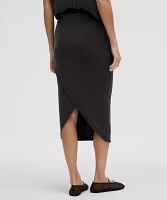 Drapey Softstreme Column Midi Skirt | Women's Skirts