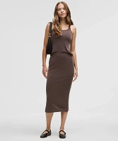 Drapey Softstreme Column Midi Skirt | Women's Skirts