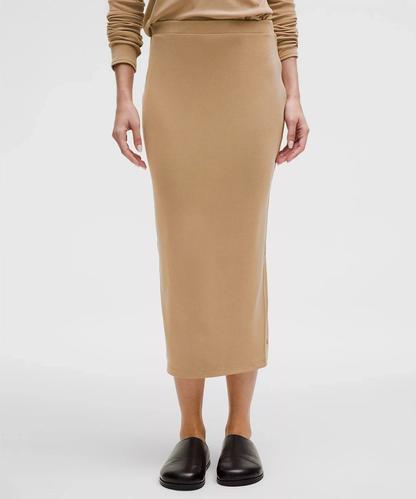 Drapey Softstreme Column Midi Skirt | Women's Skirts