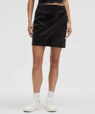 Scuba High-Rise Mini Skirt *Velvet | Women's Skirts