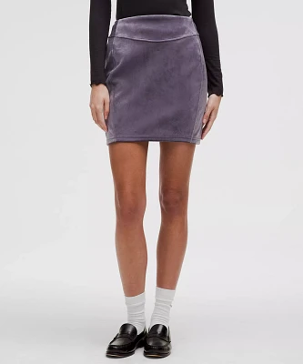 Scuba High-Rise Mini Skirt *Velvet | Women's Skirts