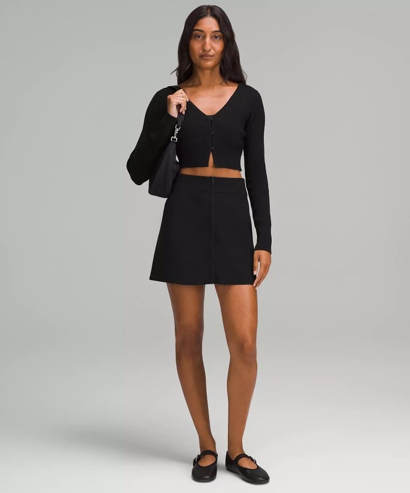 Ribbed-Knit Mini Skirt | Women's Skirts