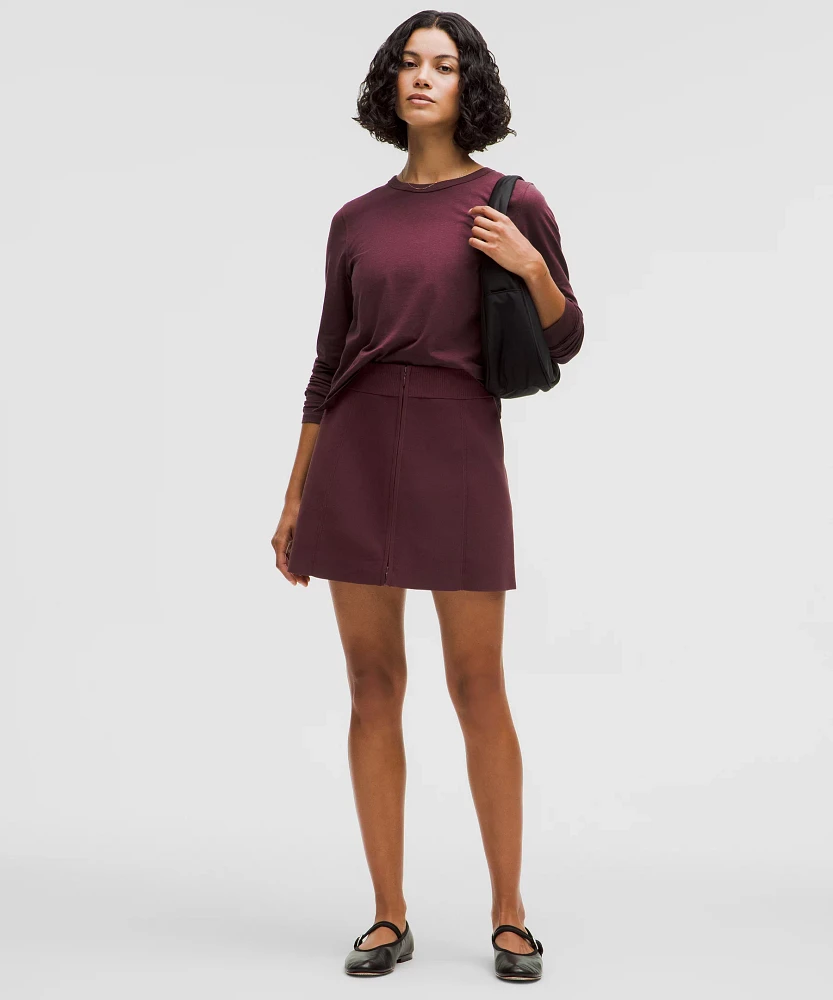 Ribbed-Knit Mini Skirt | Women's Skirts