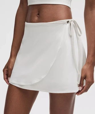 Wrap-Front Mid-Rise Tennis Skirt | Women's Skirts