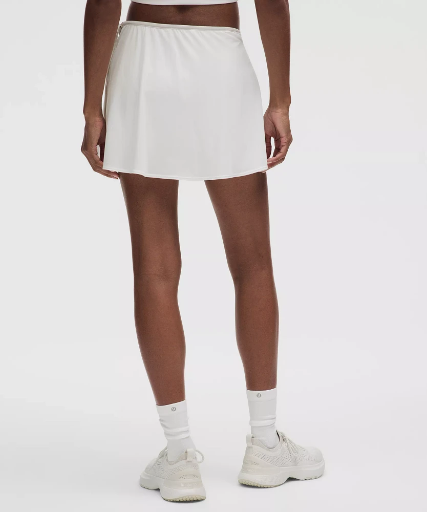 Wrap-Front Mid-Rise Tennis Skirt | Women's Skirts
