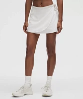 Wrap-Front Mid-Rise Tennis Skirt | Women's Skirts