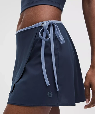 Wrap-Front Mid-Rise Tennis Skirt | Women's Skirts