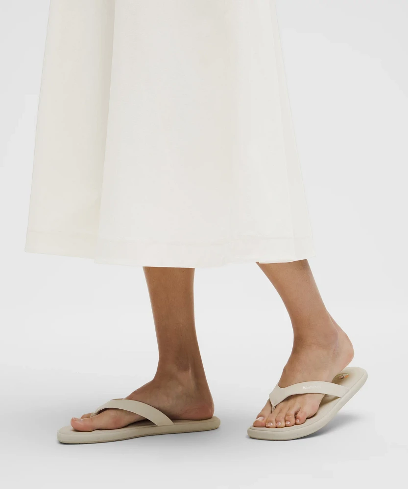 Stretch Woven Ruffle-Waist Midi Skirt | Women's Skirts
