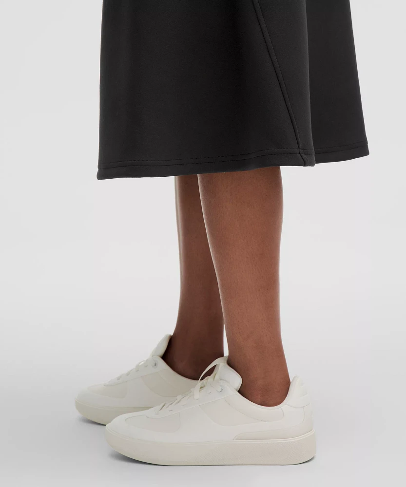 Modal-Blend High-Rise A-Line Midi Skirt | Women's Skirts