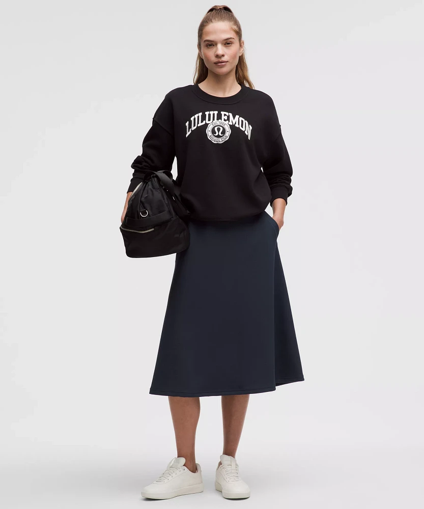 Modal-Blend High-Rise A-Line Midi Skirt | Women's Skirts