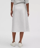 Modal-Blend High-Rise A-Line Midi Skirt | Women's Skirts