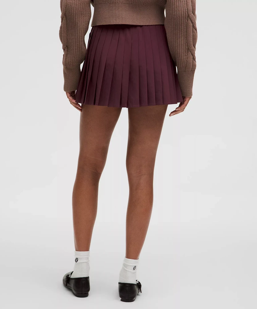 High-Rise Pleated Tennis Skirt | Women's Skirts