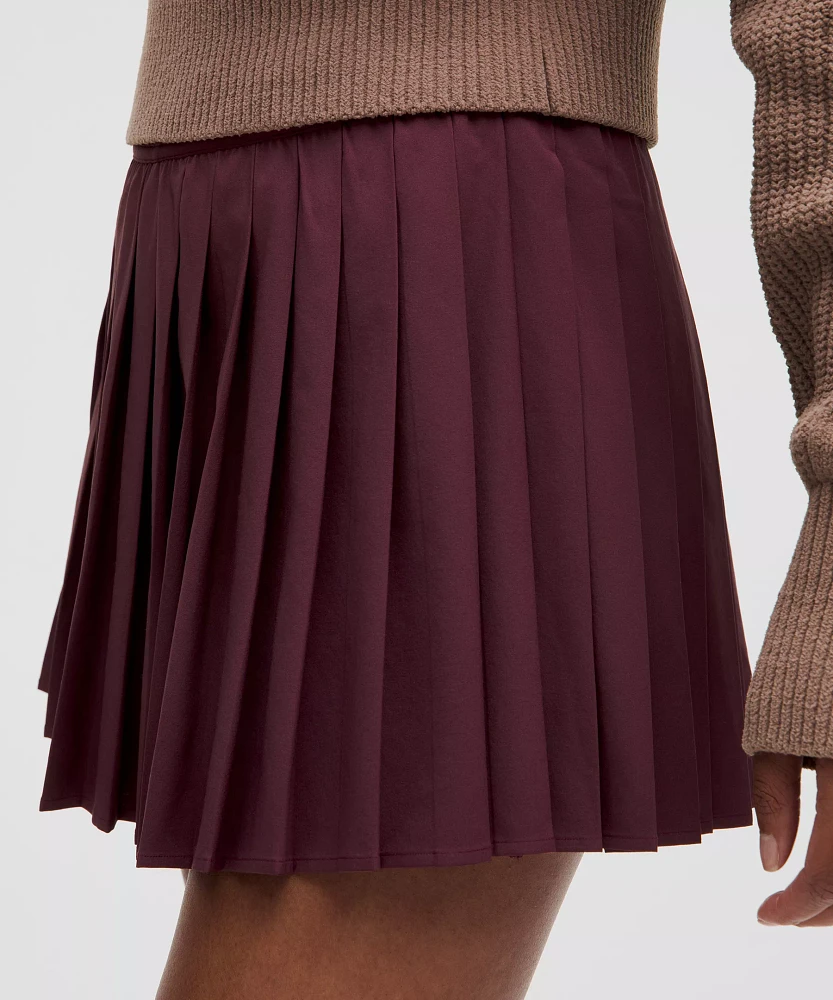 High-Rise Pleated Tennis Skirt | Women's Skirts