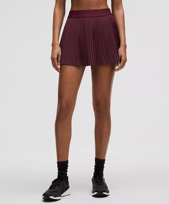 Varsity High-Rise Pleated Tennis Skirt | Women's Skirts