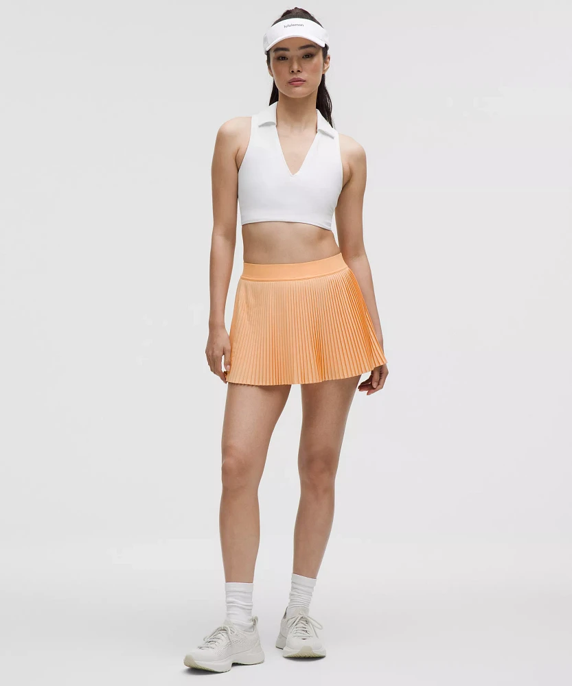 Varsity High-Rise Pleated Tennis Skirt | Women's Skirts