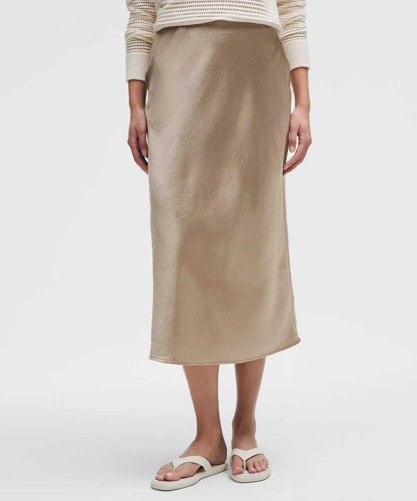 Satin Midi Skirt | Women's Skirts