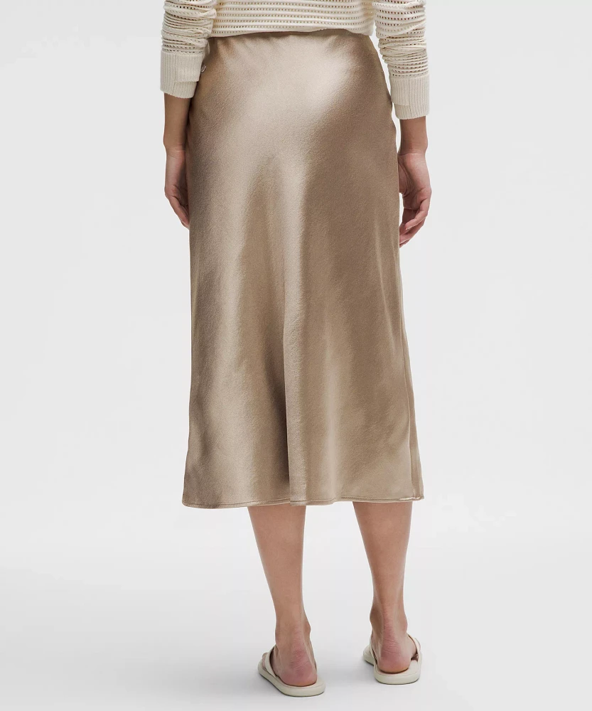 Satin Midi Skirt | Women's Skirts