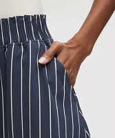 Stretch Woven Ruffle-Waist Midi Skirt | Women's Skirts
