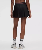 Logo-Waist Micro-Pleat Mid-Rise Tennis Skirt *Long | Women's Skirts