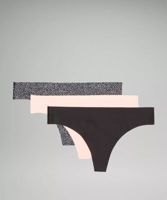 InvisiWear Mid-Rise Thong Underwear 3 Pack | Women's