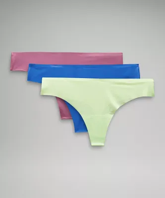 InvisiWear Mid-Rise Thong Underwear *3 Pack | Women's