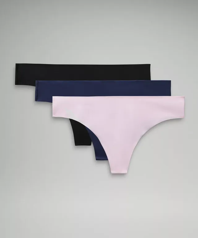 Lululemon InvisiWear Mid-Rise Boyshort Underwear 3 Pack - Black