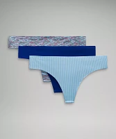 InvisiWear Mid-Rise Thong Underwear *3 Pack | Women's